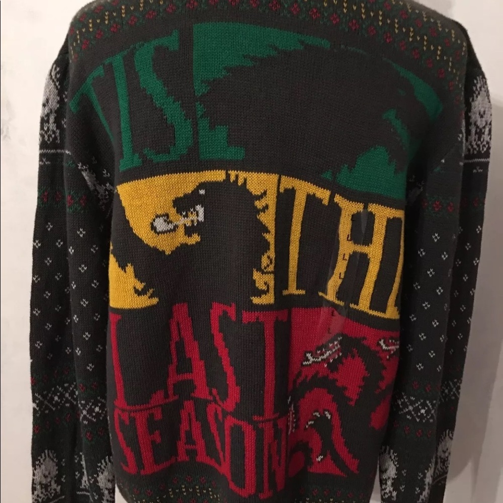 Game of Thrones Sweater ‘Tis The Last Season Large